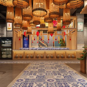 中式餐馆装修效果图