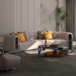 沙发意式轻奢高端皮沙发现代简约皮艺沙发客厅沙发组合