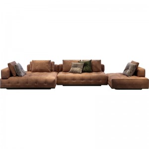 意式布艺沙发现代简约轻奢北欧风格别墅客厅家具组合网红沙发套装