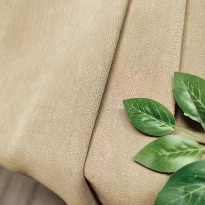 遮光雪尼尔丨奶茶色系雪尼尔暗纹窗帘超美图4